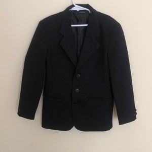 Mark Jason Boys Black 3-button Blazer- 8 Slim